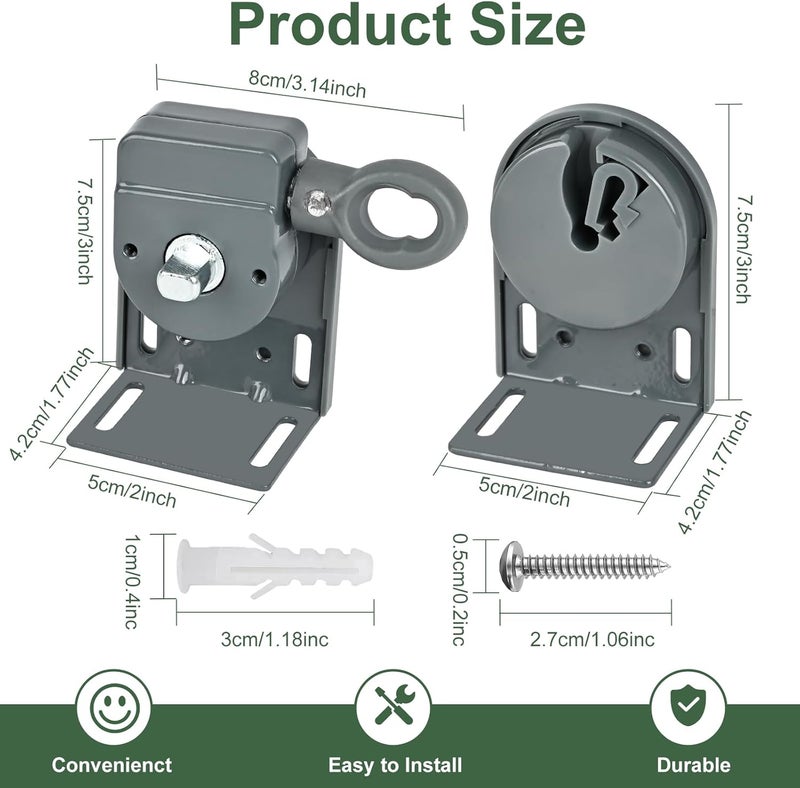 Lihopefe Universal Replacement Installation Accessories for Indoor/Outdoor Sunshade and Roller Blinds - Image 2